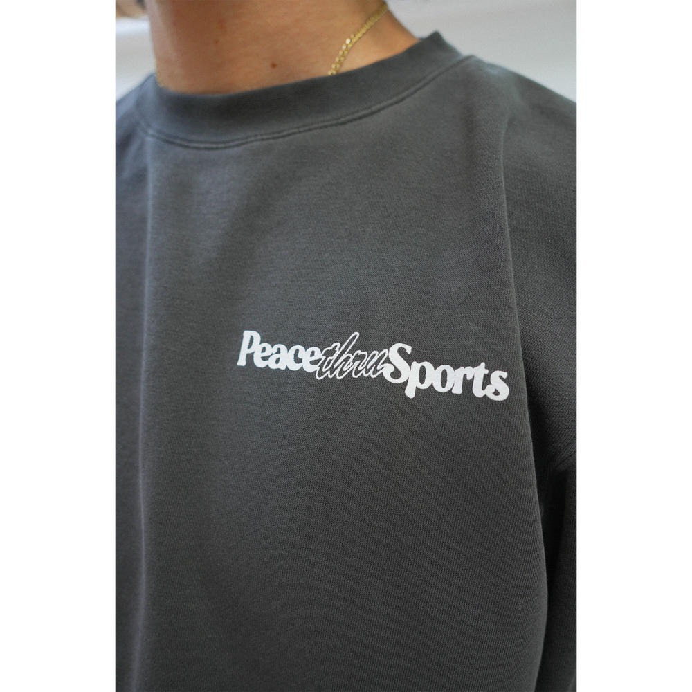 Peace Thru Sports Crewneck - Black