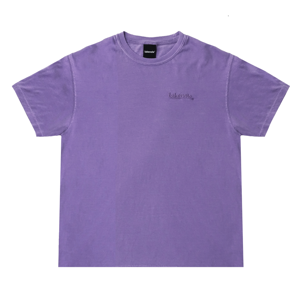 Over-dyed Wave Tee - Lavender