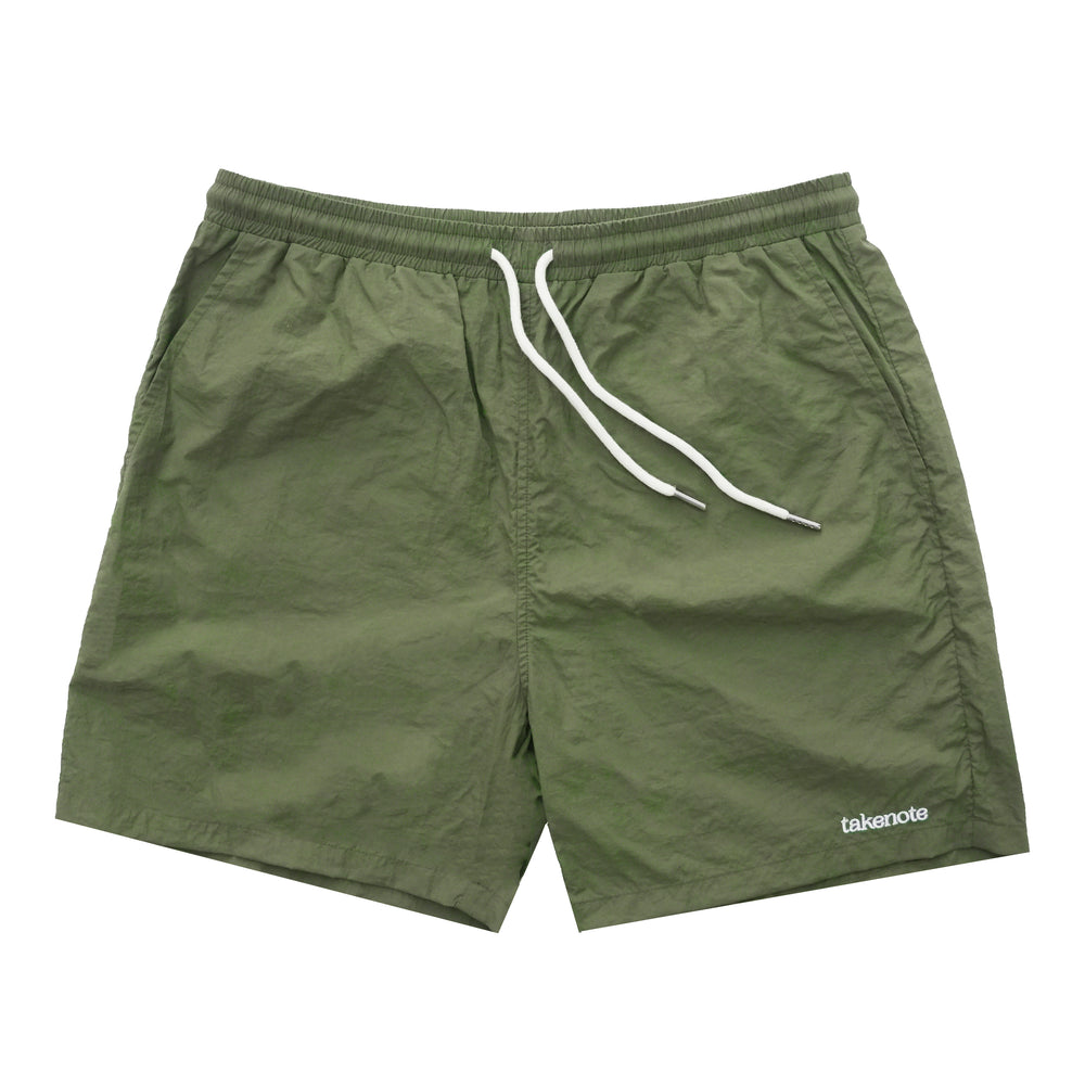 Nylon Street Shorts - Sage