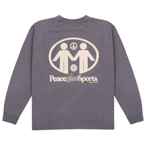 Peace Thru Sports Crewneck - Plum