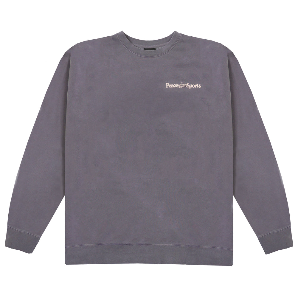 Peace Thru Sports Crewneck - Plum