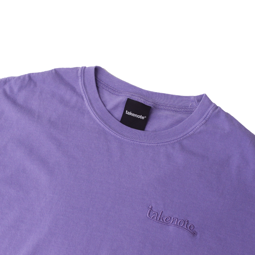 Over-dyed Wave Tee - Lavender