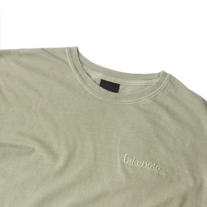 Over-dyed Wave Tee - Stone